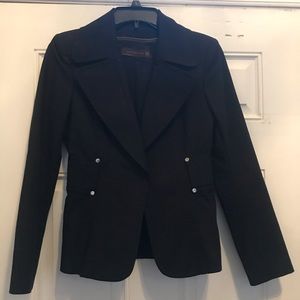 Zara Woman lined fitted black blazer